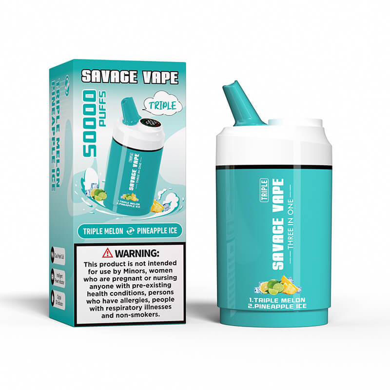 Savage Triple 50000 Puffs Disposable Vape 50K E-cigarettes Vaping | Vape Pen Savage Triple 50000 Puffs Disposable Vape 50K E-cigarettes Vaping | Vape Pen