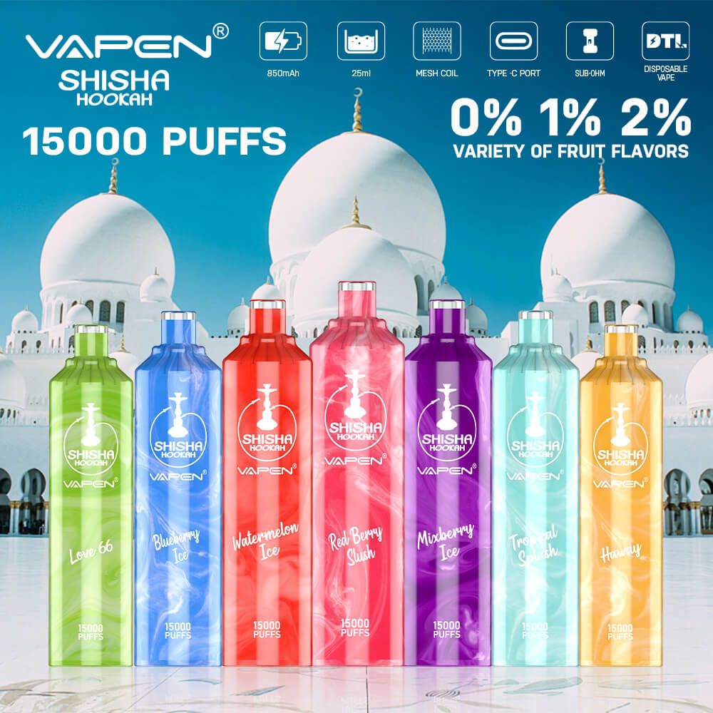 VAPEN Shisha Hookah 15000 Puffs Disposable Vape