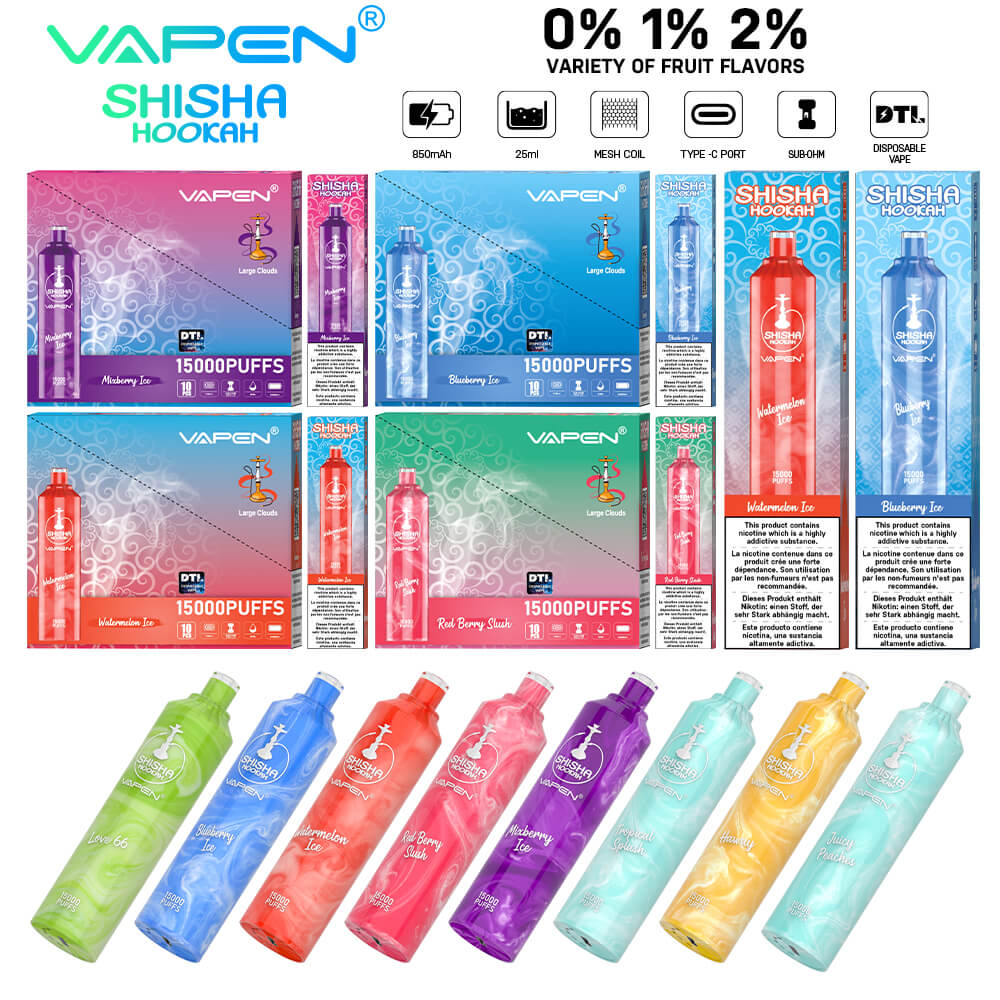 VAPEN Shisha Hookah 15000 Puffs Disposable Vape