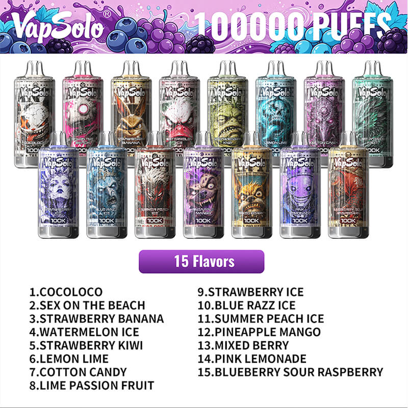 Vapsolo 100000 Puffs Disposable Vape