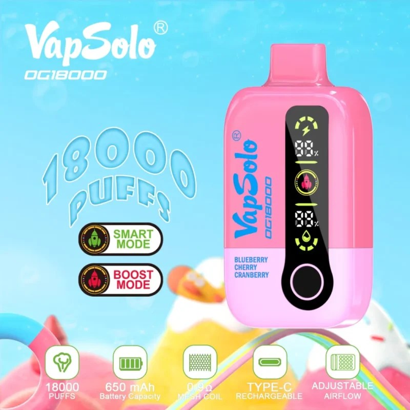 Vapsolo DG 18000 Puffs Disposable Vape