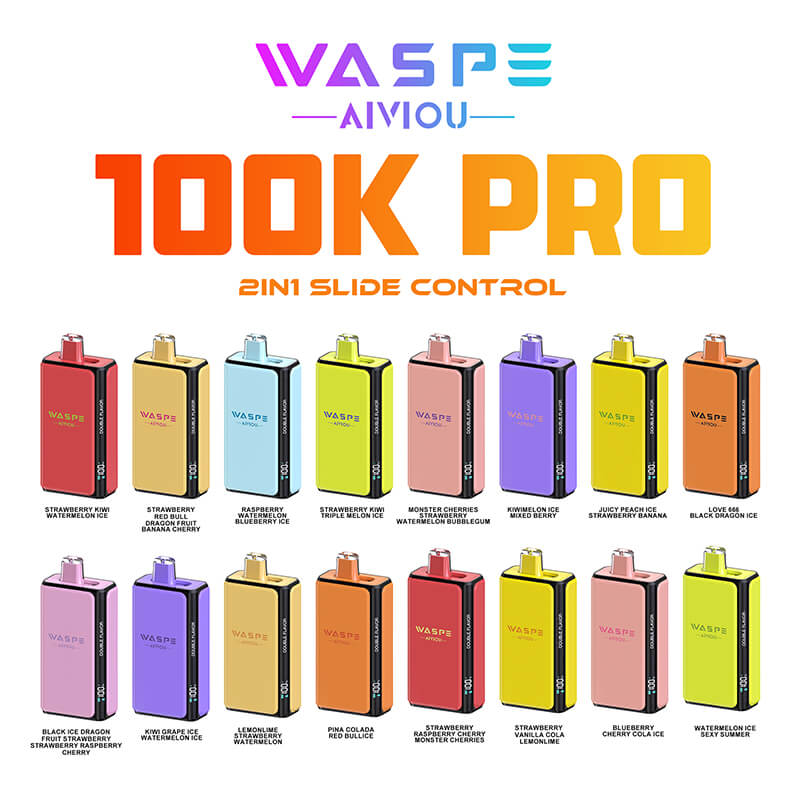 WASPE 100000 Puffs Pro Dual Flavor Disposable Vape