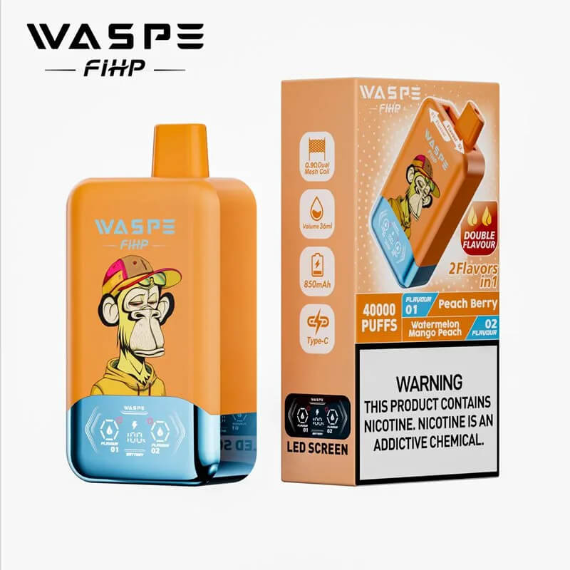 WASPE Fihp 40000 Dual Flavors Disposable Vape 40K E-cigarettes Vaping | Vape Pen WASPE Fihp 40000 Dual Flavors Disposable Vape 40K E-cigarettes Vaping | Vape Pen