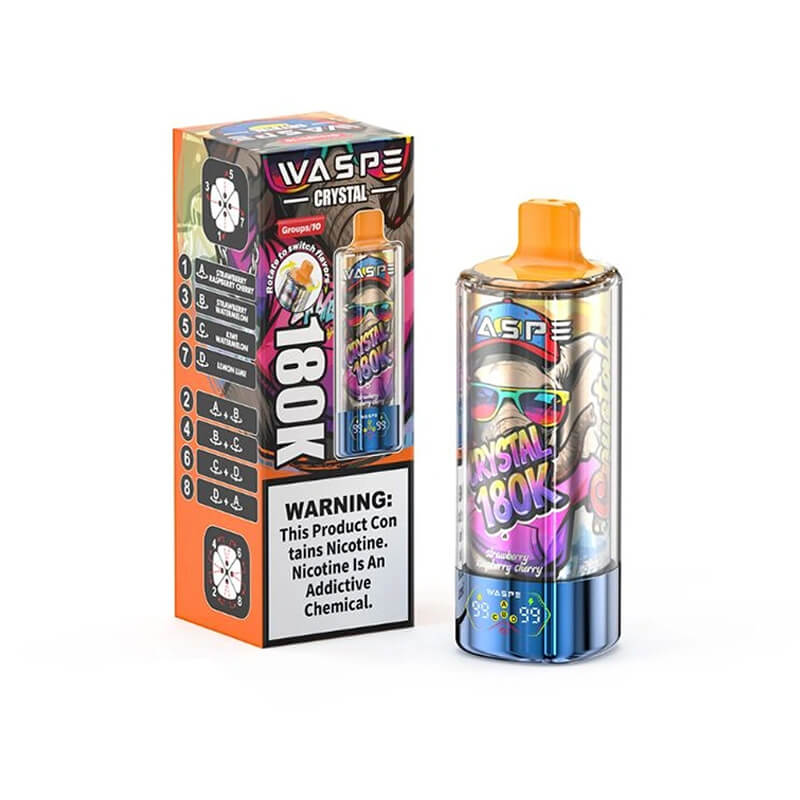 Waspe Crystal 180000 Puffs 8 Flavors Disposable Vape