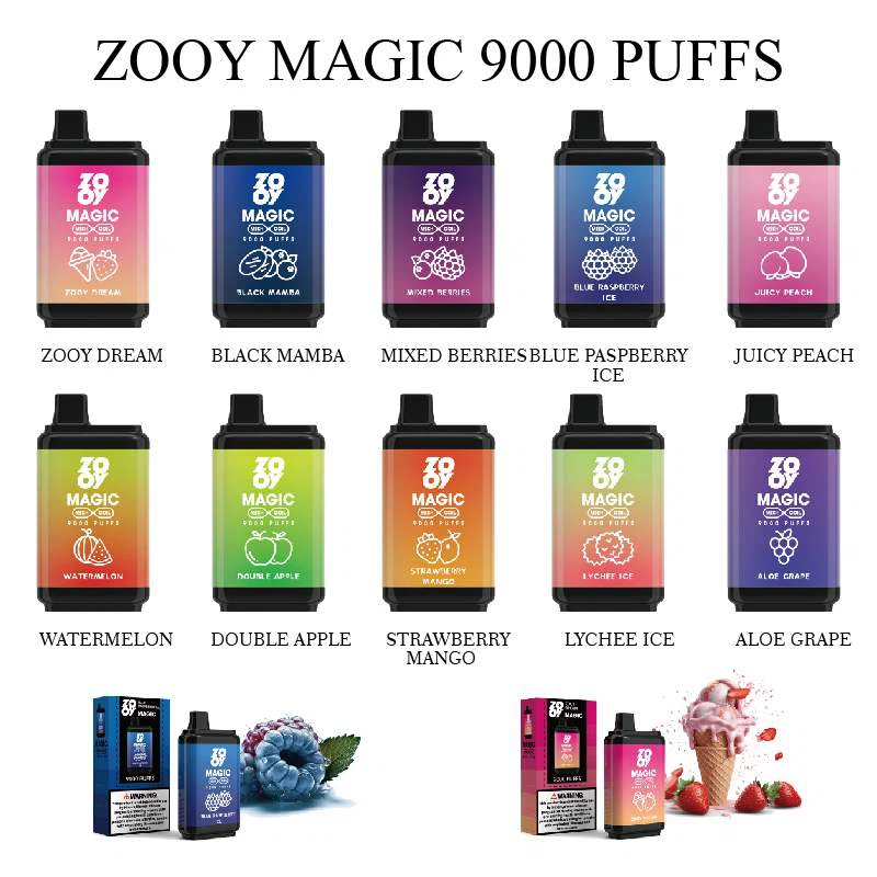 EU Warehouse ZOOY MAGIC 9000 Puffs Disposable Vape