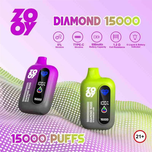 EU Warehouse ZOOY DIAMOND 15000 Puffs Disposable Vape