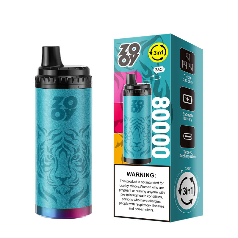 Zooy King Triple 80000 Puffs Disposable Vape 80K E-cigarettes