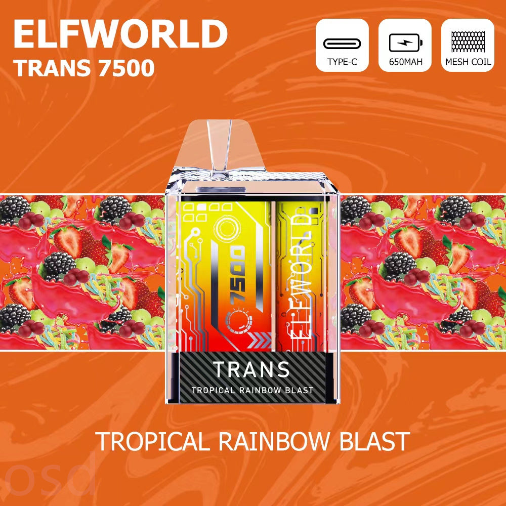 ELFWORLD Trans 7500 Puffs Disposable Vape