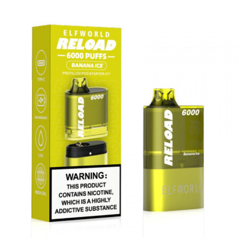 ELFWORLD Reload 6000 Puffs Disposable Vape