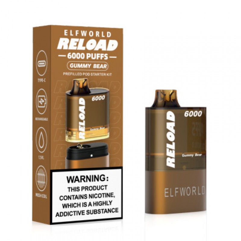 ELFWORLD Reload 6000 Puffs Disposable Vape