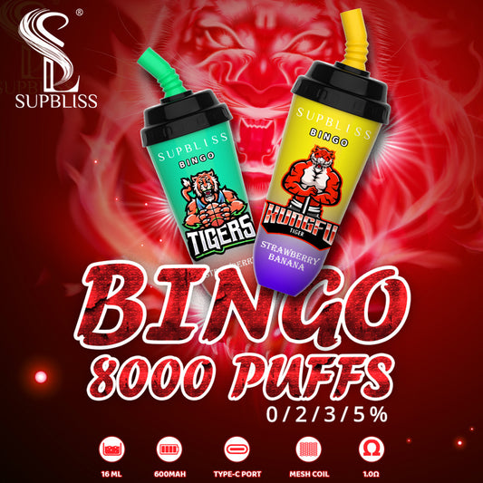 Supbliss Bingo 8000 Puffs Disposable Vape