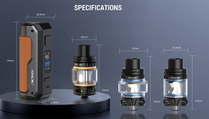 SMOK Fortis 80W Mod Kit with TFV18 Mini Tank Atomizer 6.5ml