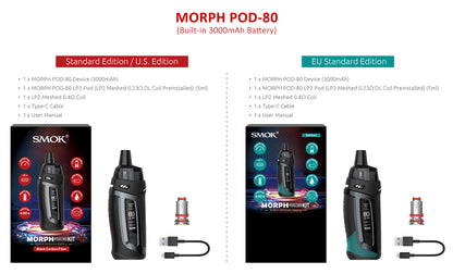 SMOK Morph Pod-80 & Morph S Pod-80 Kit 80W