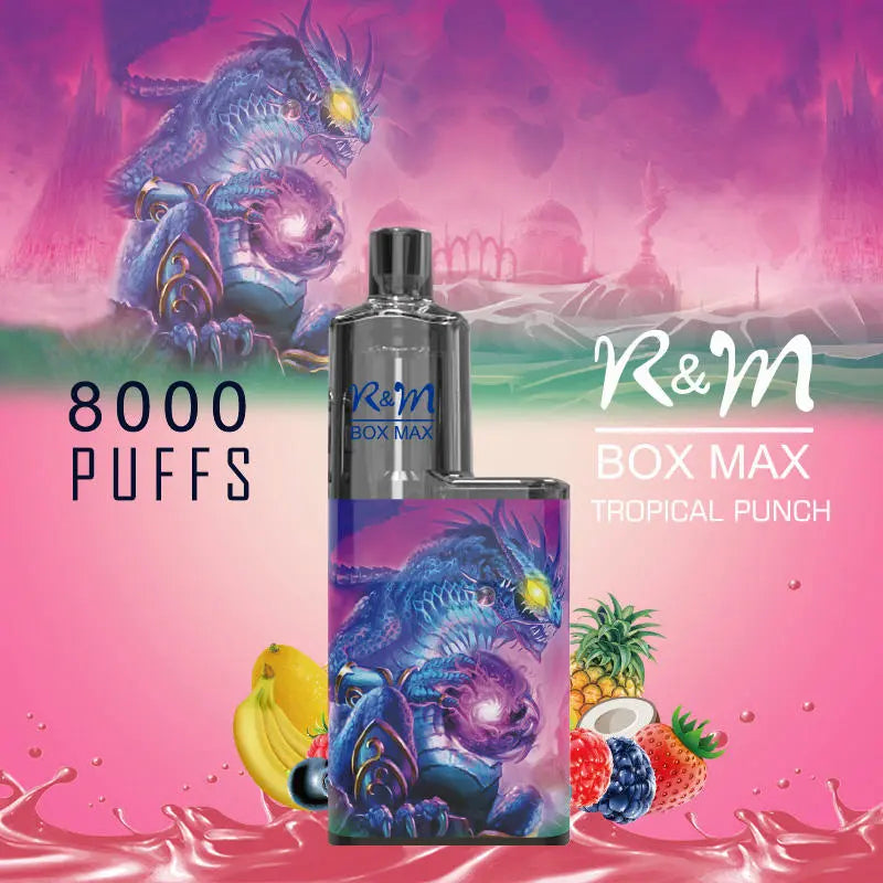 R&M BOX MAX 8000 Puff Disposable Vape Pen E Cigarette Vapes Kit