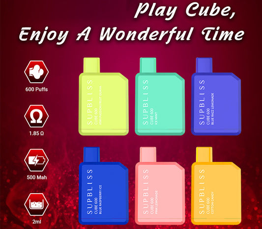Supbliss Cube TPD Version 600 Puffs Disposable Vape